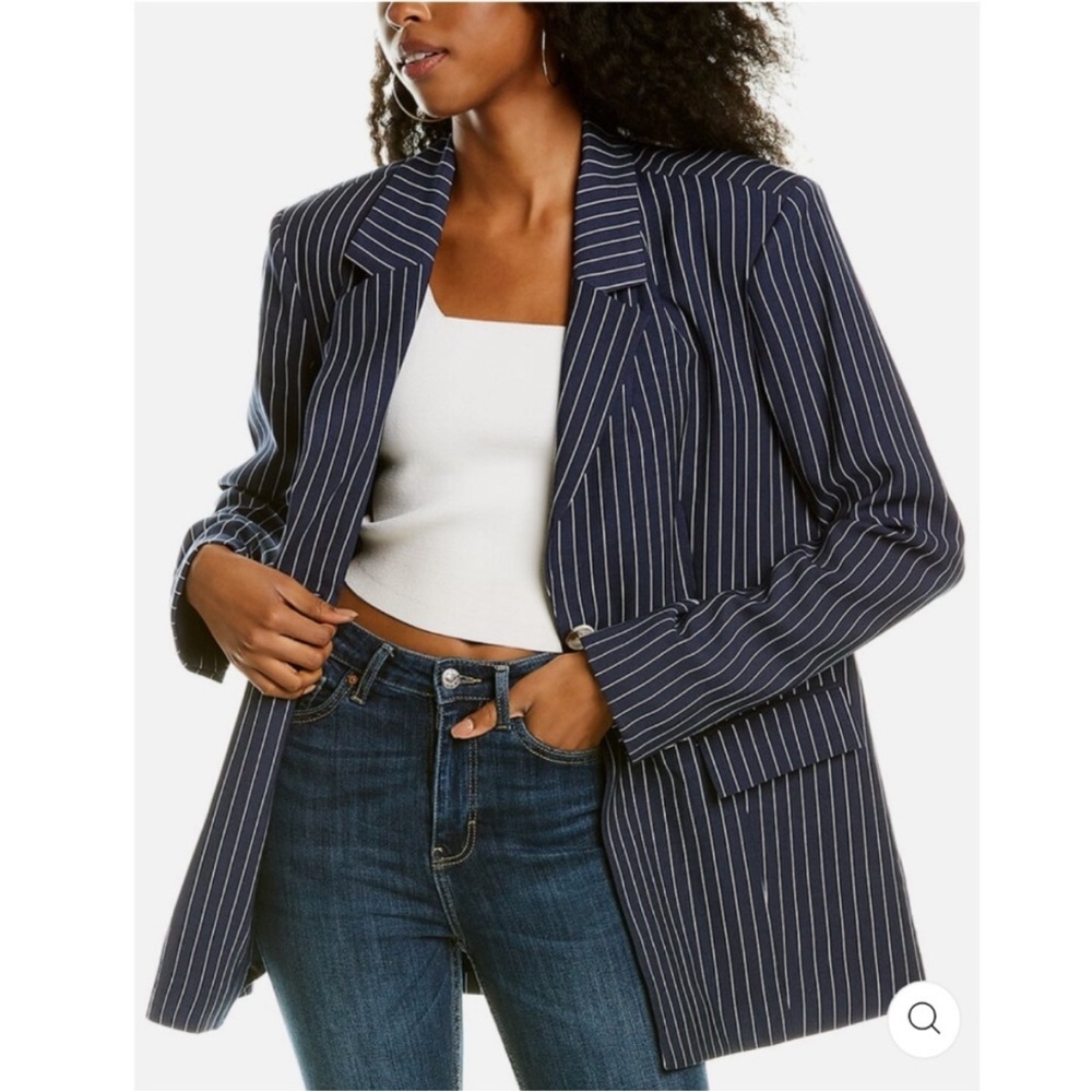 NEW with tags We Wore What Blue Pinstripe Blazer Never Worn!!